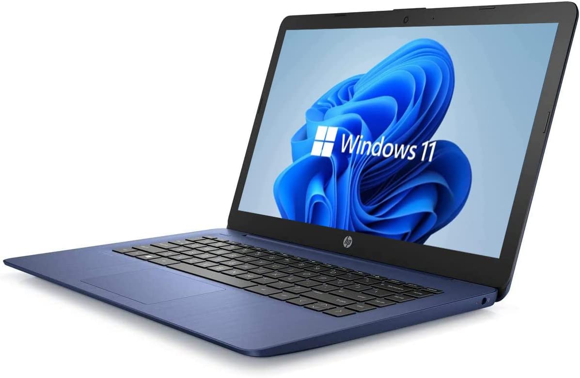 Portátil HP HD de 14 pulgadas, Windows 11, procesador Intel Celeron de doble núcleo de hasta 2,60 GHz, 4 GB de RAM, SSD de 64 GB, cámara web, Dale Pink (renovado) (Dale Blue) - Imagen 3