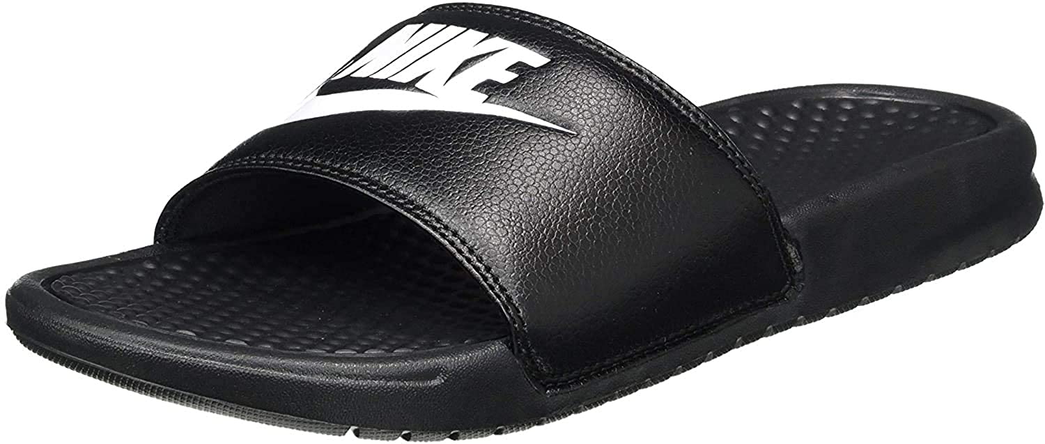 Nike Benassi Just Do It - Sandalias deportivas para hombre, Negro/Blanco Noir/Blanc, 9