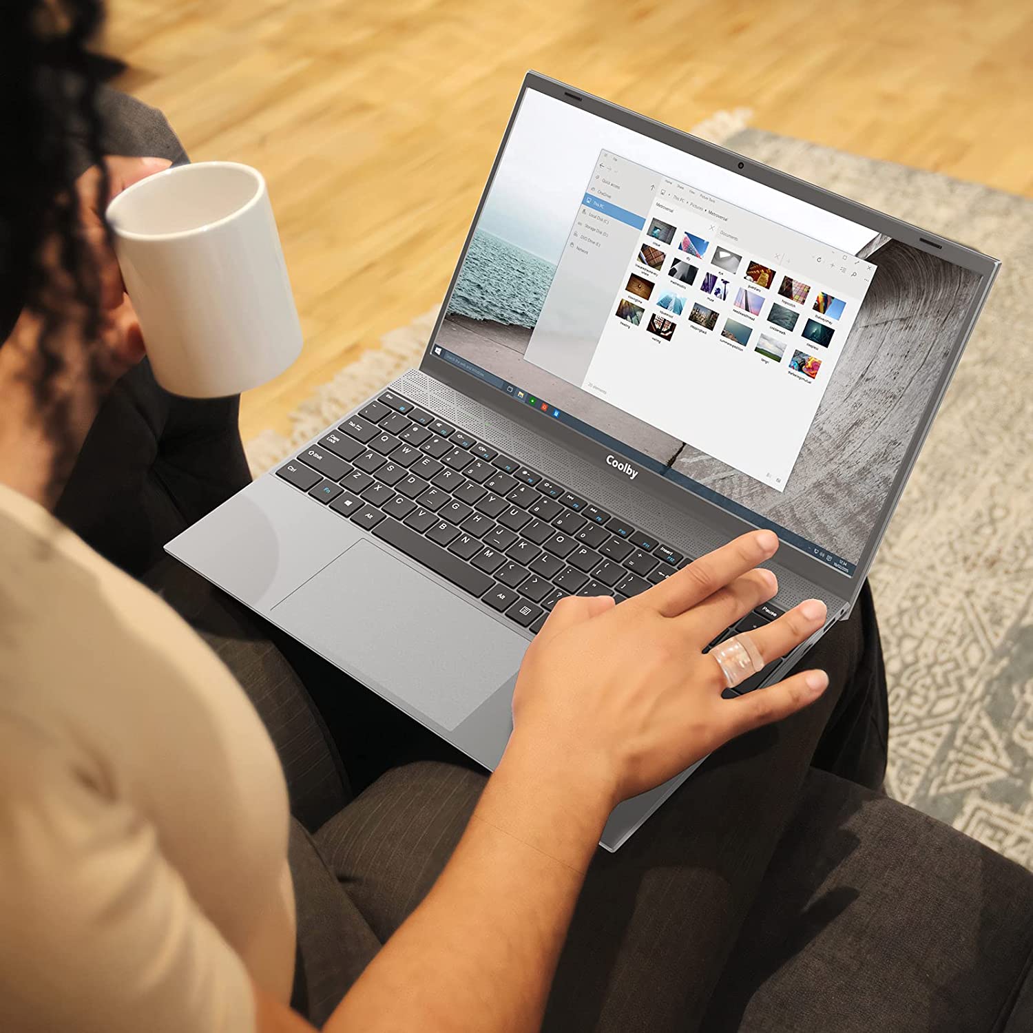 Portátil 2022 Windows 11, pantalla IPS de 15.6 pulgadas 1920 x 1080, Coolby 8 GB DDR4 RAM / 256 GB SSD computadoras, procesador Intel J4125 Quad-Core Notebook PC, compatible con 2.4G/5G Hz WiFi, BT, teclado de tamaño completo - Imagen 7