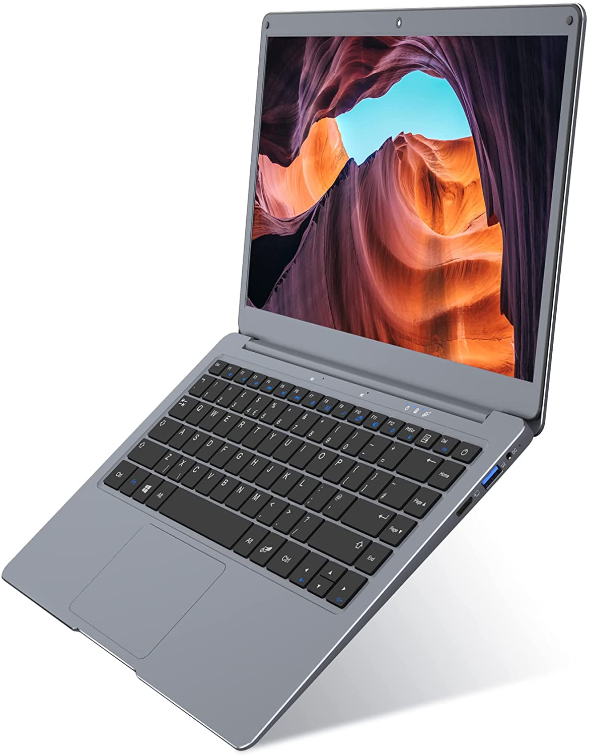 Jumper Laptop 13.3 pulgadas Full HD 1080p IPS pantalla, 8GB RAM 256GB SSD, Windows 10 Slim Laptop Computer, Quad Core Celeron CPU, Cámara web HD, Mini HDMI, USB3.0, Bluetooth 4.2, Dual Band 5G WiFi, gris - Imagen 4