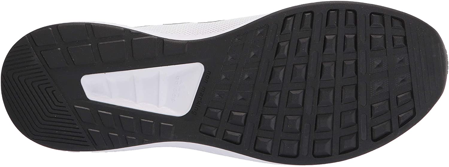 adidas Runfalcon 2.0 - Tenis de correr para hombre, Blanco/plateado metálico/rojo solar., 8 - Imagen 4