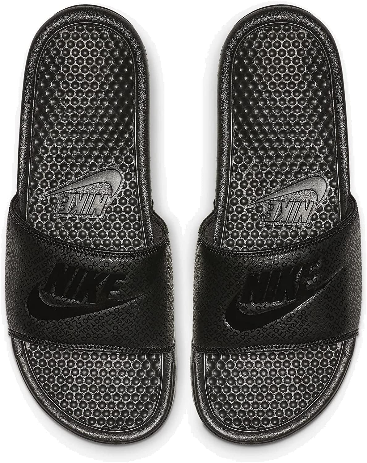 Nike Benassi Just Do It - Sandalias atléticas para hombre, color negro/negro/negro, talla 11